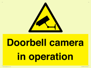 Doorbell camera in operation